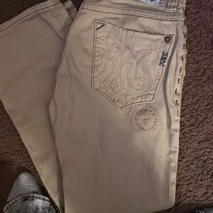 Mek jeans no longer made hard to find gently worn tan jeans